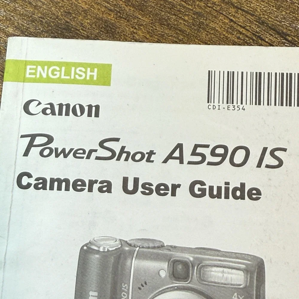 Canon PowerShot A590 8.0MP Digital Camera For Parts or Repair *See‎ Description